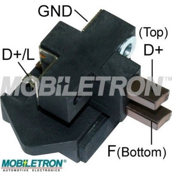 Mobiletron VR-LC112 Alternatör Voltaj Regülatörü (Konjektör) 14.3V Set Noktalı (A-Circuit, Inactive Lamp)