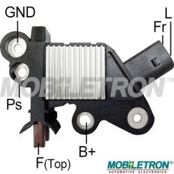 Mobiletron VR-B704 Alternatör Voltaj Regülatörü (Konjektör) 14.5 V Set Noktası – L-FR Terminalli, B Devre, Kısa Devre Korumalı