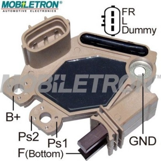 Mobiletron VR-V5745 Alternatör Voltaj Regülatörü (Konjektör) 14.5V Set Noktalı – FR-L-Dummy Terminalli