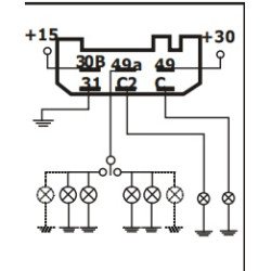 FLAŞER 24V 6 UÇLU MFL 36