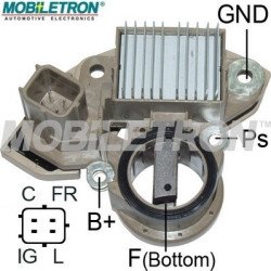 Mobiletron VR-H2009-139 Alternatör Voltaj Regülatörü (Konjektör) 14.5V Set Noktalı (C-FR-IG-L Terminalli, Soft Start)