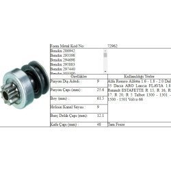 M.DİŞLİ 9 DİŞ RENAULT ALFA ROMEO V325