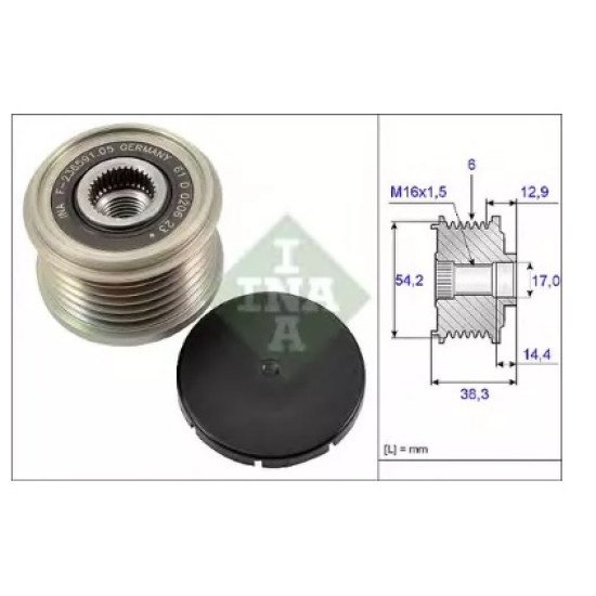 Alternatör  KASNAĞI PARTNER BERLINGO 1,9D/1,6HDİ FIAT SUZ