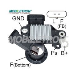 Mobiletron VR-D721 Alternatör Voltaj Regülatörü (Konjektör) 14.6V Set Noktası – L-F Terminalli (A-Circuit)