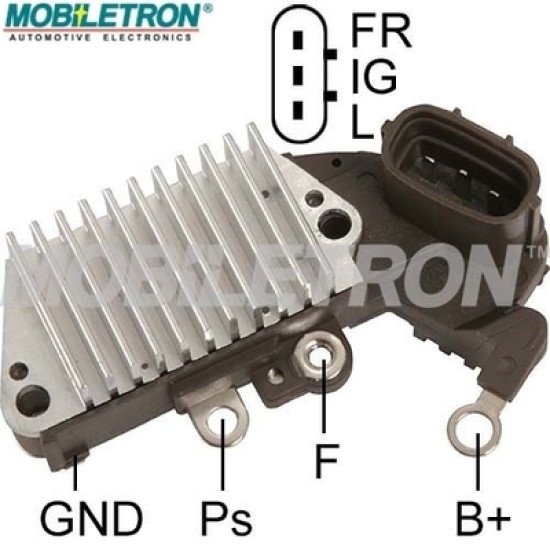 Mobiletron VR-H2005-200 Alternatör Voltaj Regülatörü (Konjektör) 14.6 V Set Noktası – FR-IG-L Terminalli, 63.5 mm Montaj
