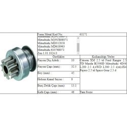 M.DİŞLİ 10 DİŞ MITSUBISHI  L 200 300 Y.M.98 -