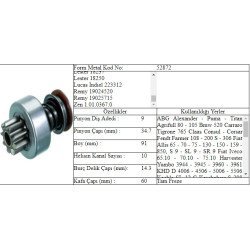 M.DİŞLİ 9 DİŞ MERCEDES 2517 302 303 DIŞ FREZE