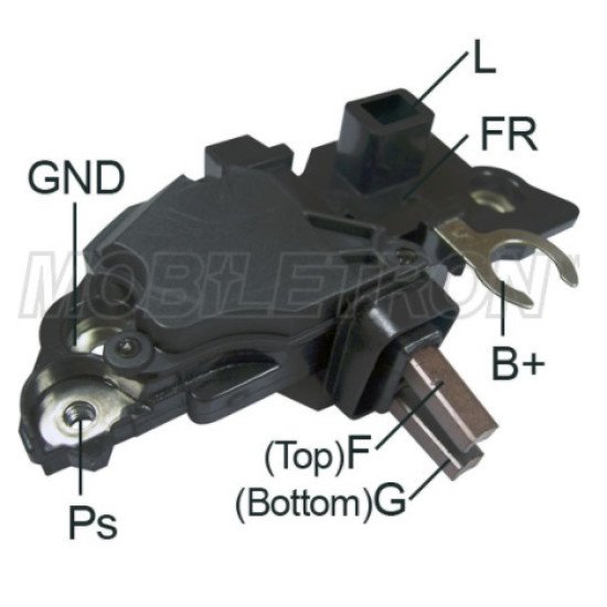 Mobiletron VR-B369 Alternatör Voltaj Regülatörü (Konjektör) 14.6 V – L Terminal, B-Circuit