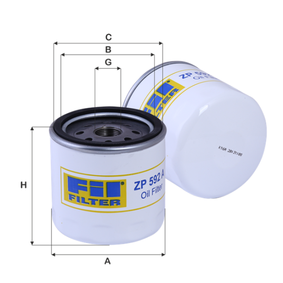 Fil Filtre Yağ filtresi ZP 592 A