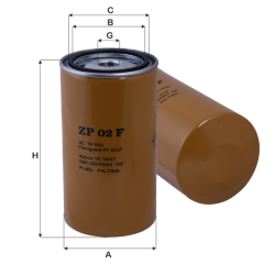 Fil Filtre Yakıt filtresi ZP 02 F