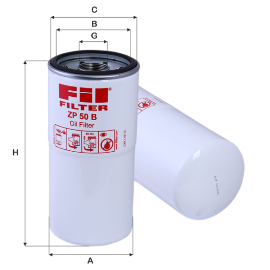 Fil Filtre Yağ filtresi ZP 50 B