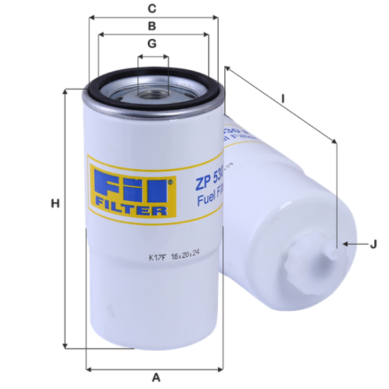 Fil Filtre Yakıt filtresi ZP 530 F