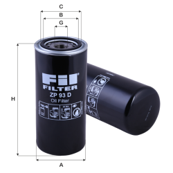 Fil Filtre Yağ filtresi ZP 93 D