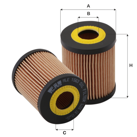 Fil Filtre Yağ filtresi MLE 1563