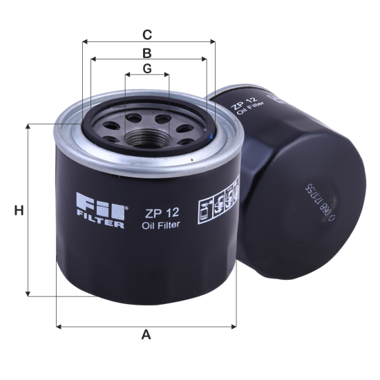 Fil Filtre Yağ filtresi ZP 12