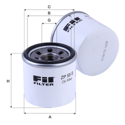 Fil Filtre Yağ filtresi ZP 55 B