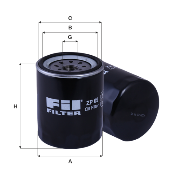 Fil Filtre Yağ filtresi ZP 09