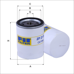 Fil Filtre Yağ filtresi ZP 21 B