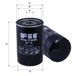 Fil Filtre Yağ filtresi ZP 70