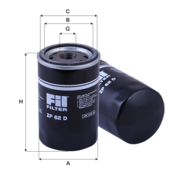 Fil Filtre Yağ filtresi ZP 62 D