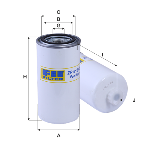 Fil Filtre Yakıt filtresi ZP 512 CF