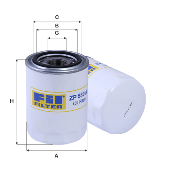 Fil Filtre Yağ filtresi ZP 580 A