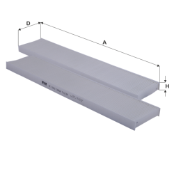 Fil Filtre Polen Filtresi HC 7043