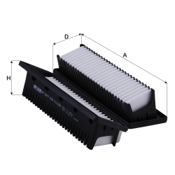 Fil Filtre Hava filtresi HP 5077