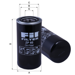 Fil Filtre Yağ filtresi ZP 60