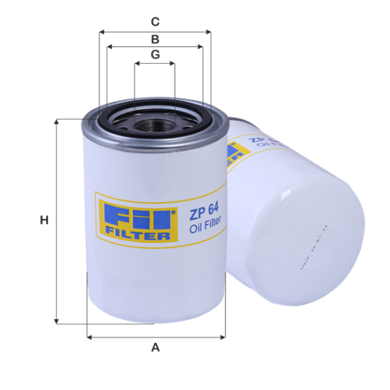 Fil Filtre Yağ filtresi ZP 64